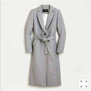 J.Crew Petite Coat in Double-serge Wool